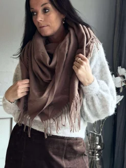 Tørklæde Mocca brun