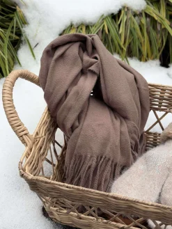 Tørklæde Mocca brun