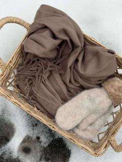 Tørklæde Mocca brun