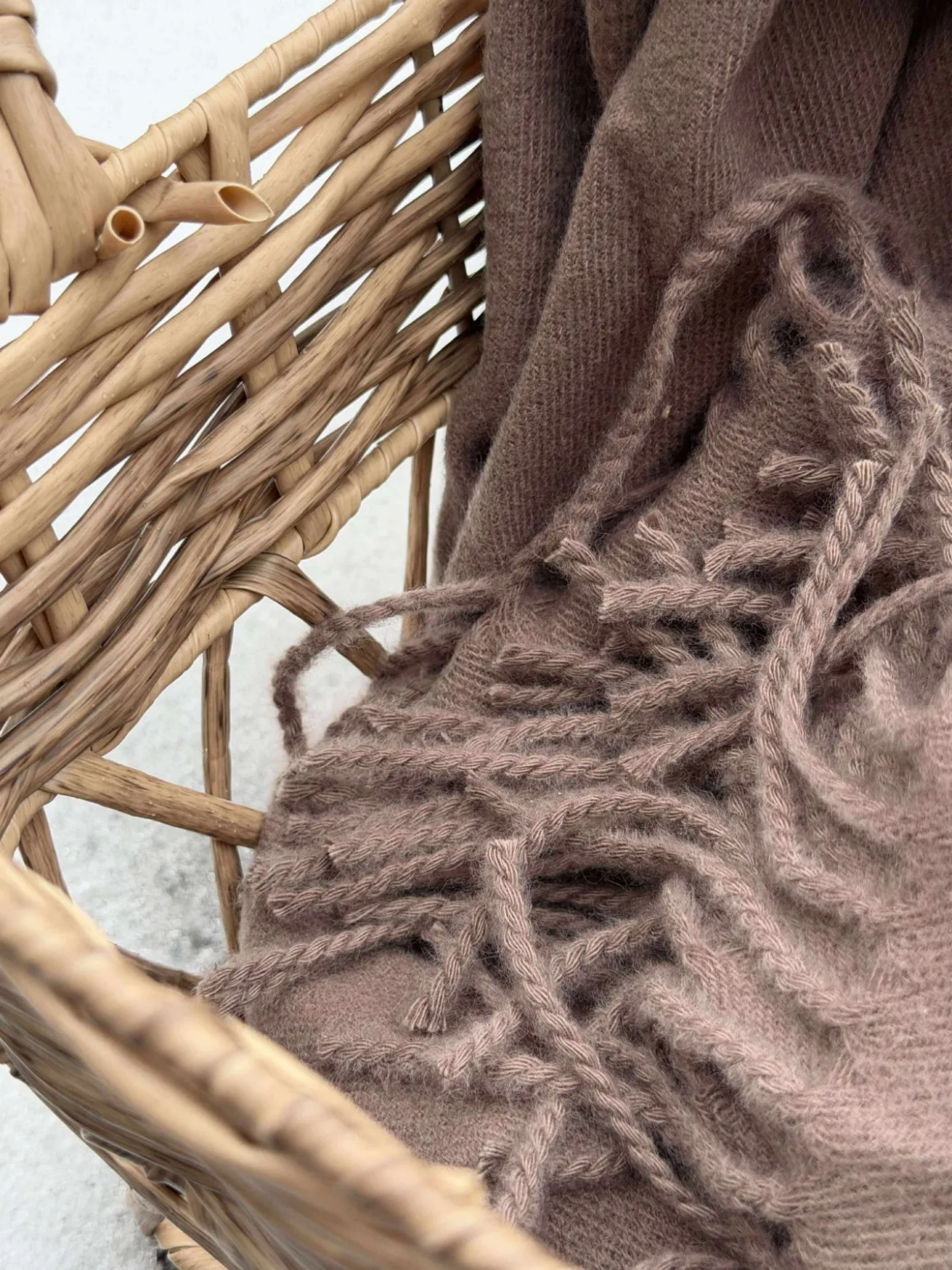 Tørklæde Mocca brun