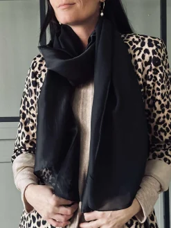 Tørklæde Silky Black