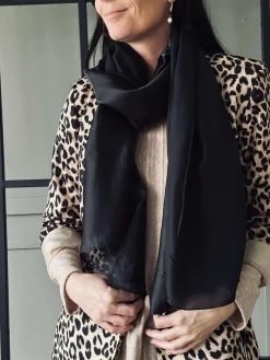 Tørklæde Silky Black