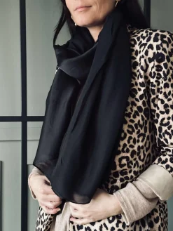 Tørklæde Silky Black