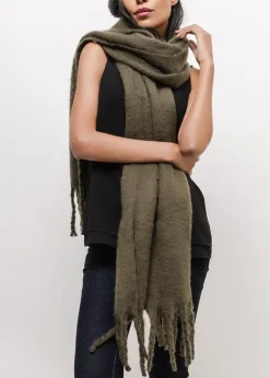 Tørklæde Vamset Kaki