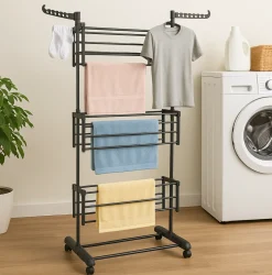 Tørrestativ med 3 Niveauer