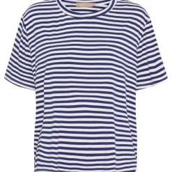 T-shirt Navy strib