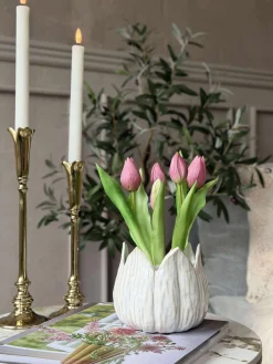 Tulipan i potte - Mørk Rosa