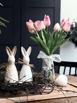 Tulipaner med lys - Lys rosa