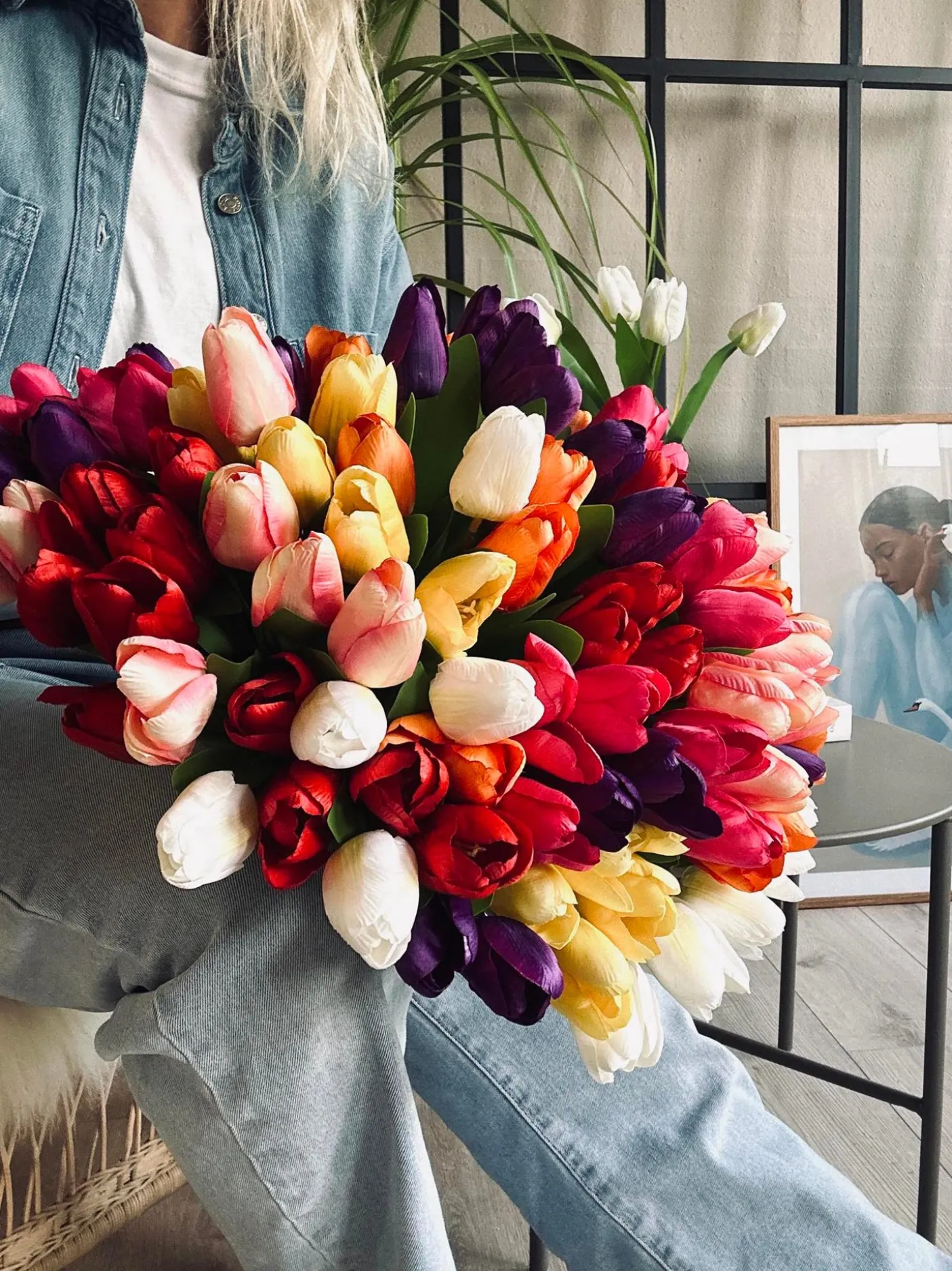 Tulipaner Silke look– Flere farver