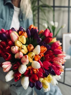 Tulipaner Silke look– Flere farver