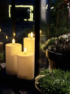 Udendørs Bloklys - Sæt af 3 stk