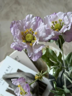 Valmue stilk 62 cm - Lilla