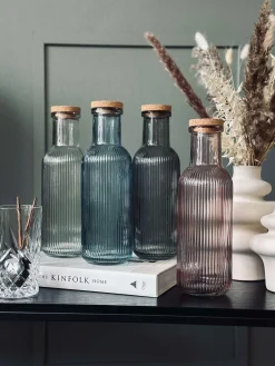 Vandflaske med korkprop – Rose 1 ltr.