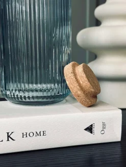 Vandflaske med korkprop – Blue 1 ltr.