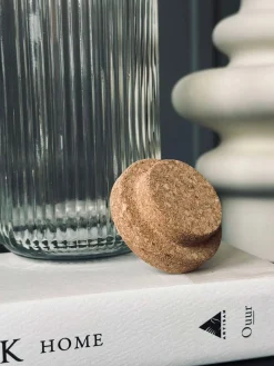 Vandflaske med korkprop – Clear 1 ltr.