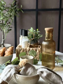 Vandflaske med korkprop – Gylden 1 ltr.