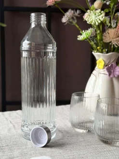 Vandflaske med metallåg - 1000ml.