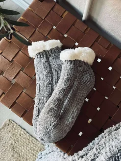 Varme strømper - str. 42-46 Grå