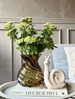 Vase - Mundblæst glas