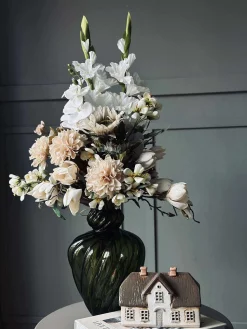 Vase ART grøn mundblæst