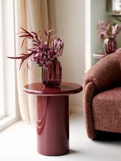 Vase bordeaux - Mundblæst glas