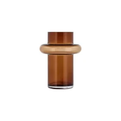 Vase i mundblæst glas - Lyngby amber