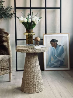 Vase i mundblæst glas - Lyngby amber