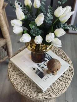 Vase i mundblæst glas - Lyngby amber