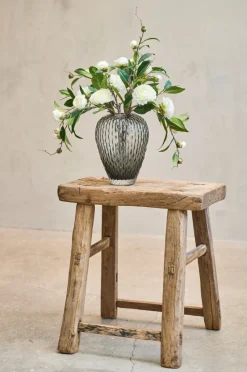 Vase med mønster - Grey