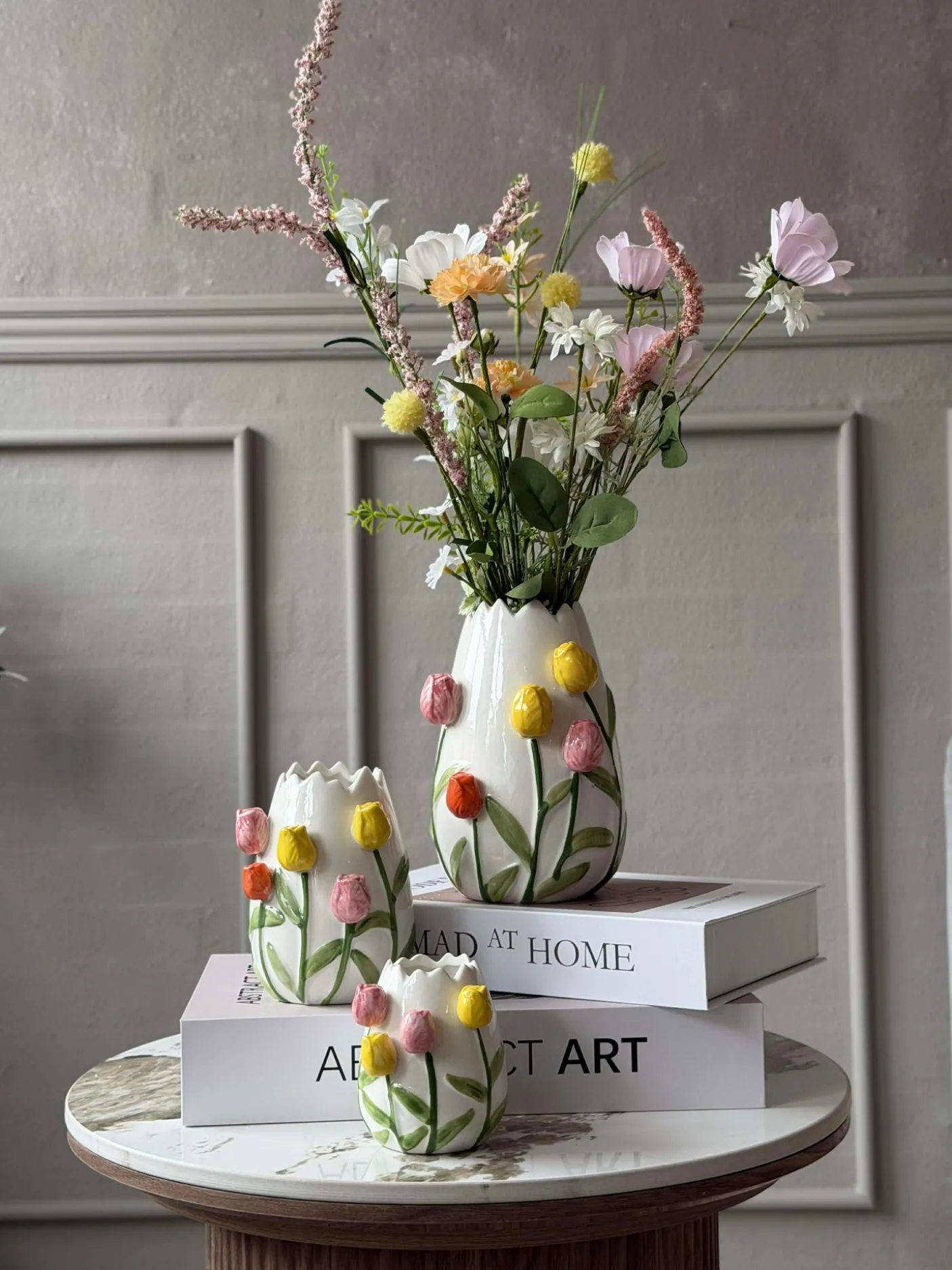 Vase med tulipaner - Flere størrelser