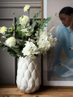 Vase stentøj - Hvid