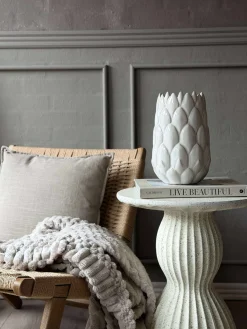 Vase stentøj - Hvid