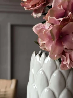 Vase stentøj - Hvid