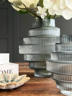 Vase Tornado Grå - Flere størrelser