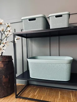 Vasketøjskurv i duset Grøn