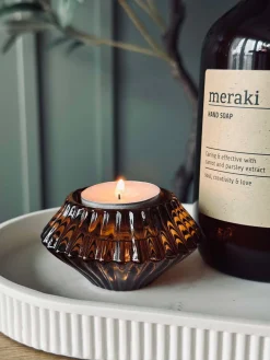 Vendbar Lysestage - Amber gylden