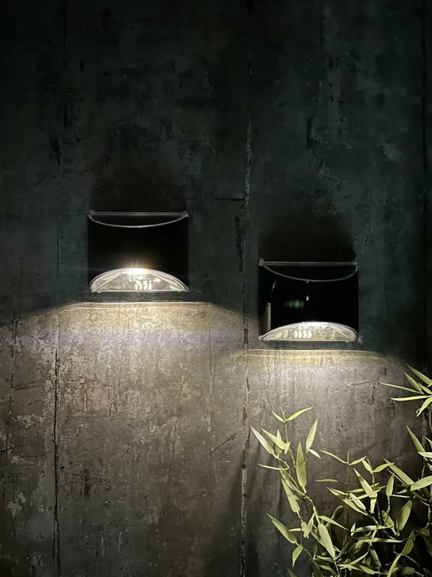 Væglampe med solceller – Sæt med 2 stk