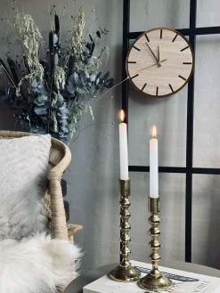 Vægur i træ - Ø30cm