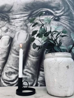 VIAMAJA Bordstage til kronelys - Sort