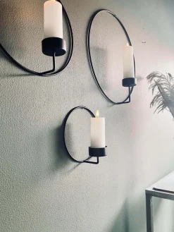 VIAMAJA Cirkel bloklysstage – Sort Ø 44cm