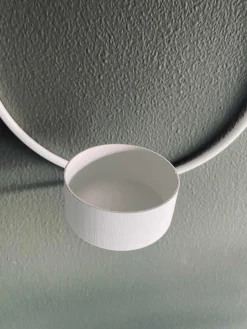 VIAMAJA Cirkel bloklysstage – Hvid Ø 30cm