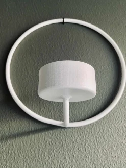 VIAMAJA Cirkel bloklysstage – Hvid Ø 30cm