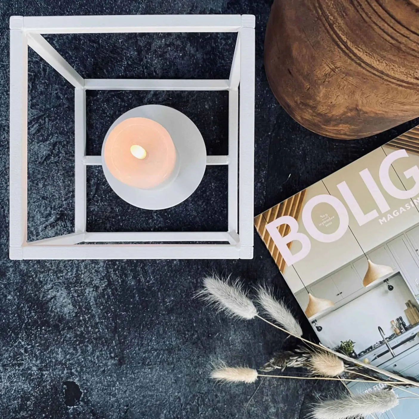 VIAMAJA Cube stage til bloklys - Lille – Hvid