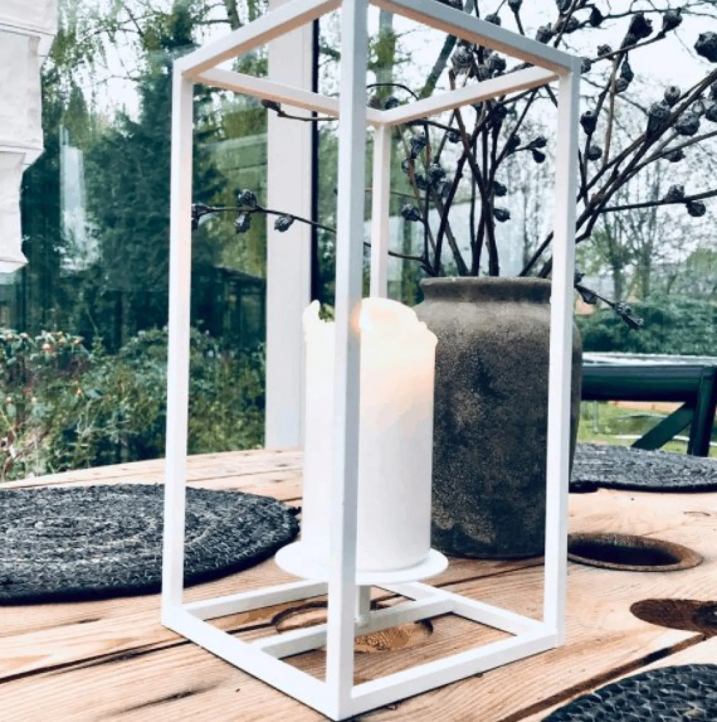 VIAMAJA Cube stage til bloklys - Stor – Hvid