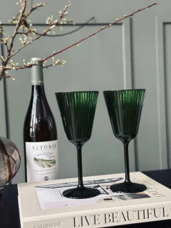 Vinglas Claire 200ml. Grøn - 2 stk.