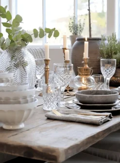 Vinglas French m. diamantudskæring