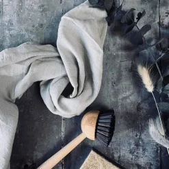 Viskestykke i bomuld og hør – Stone