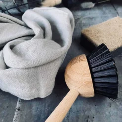 Viskestykke i bomuld og hør – Stone