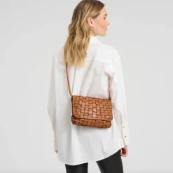 Warsaw Clutch / crossover - Vintage cognac