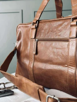 Weekendtaske Brooklyn - Cognac